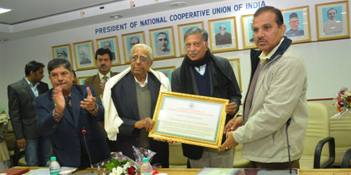 NCUI felicitates Shivaji Rao Patil