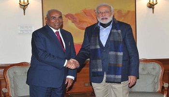 Dr U S Awasthi with PM Narendra Modi