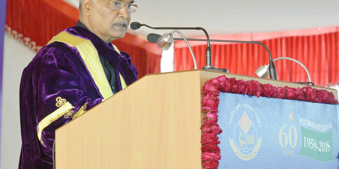 President lauds IARI for ushering green-revolution