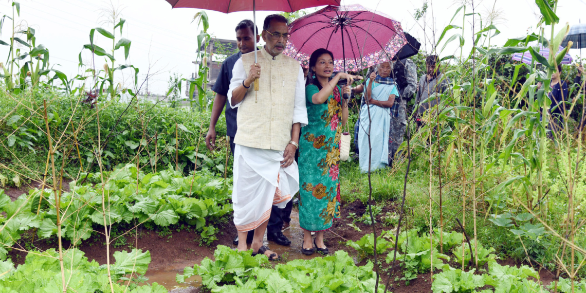 Singh visits a unique organic farm in Shillong