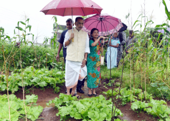 Singh visits a unique organic farm in Shillong