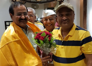 Sunil welcomes Kribhco MD in Patna