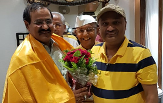 Sunil welcomes Kribhco MD in Patna