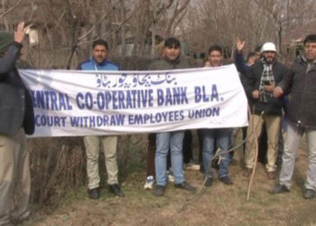 DCCB, Baramulla: Temporary staff-members hold protest march