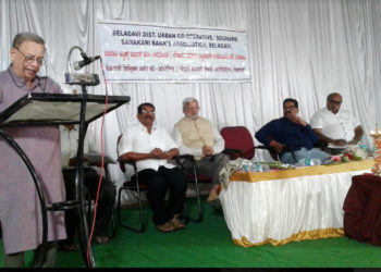Umbrella for UCBs: Marathe addresses cooperators in Belgaum