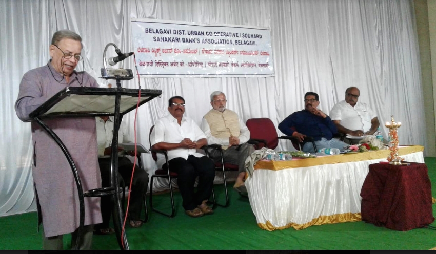 Umbrella for UCBs: Marathe addresses cooperators in Belgaum