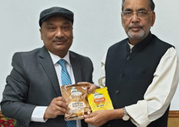 Sunil meets Union Minister, shares Biscomaun Sattu