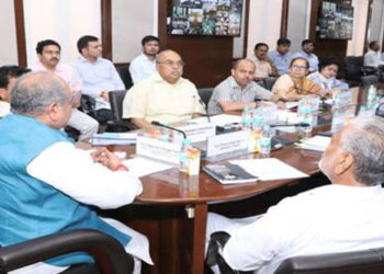 Tomar gets going; addresses states thru video conferencing