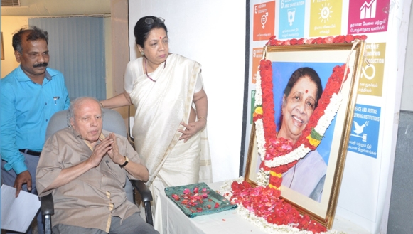 Swaminathan pays tributes to Jaya, asks Nandini to be torch-bearer