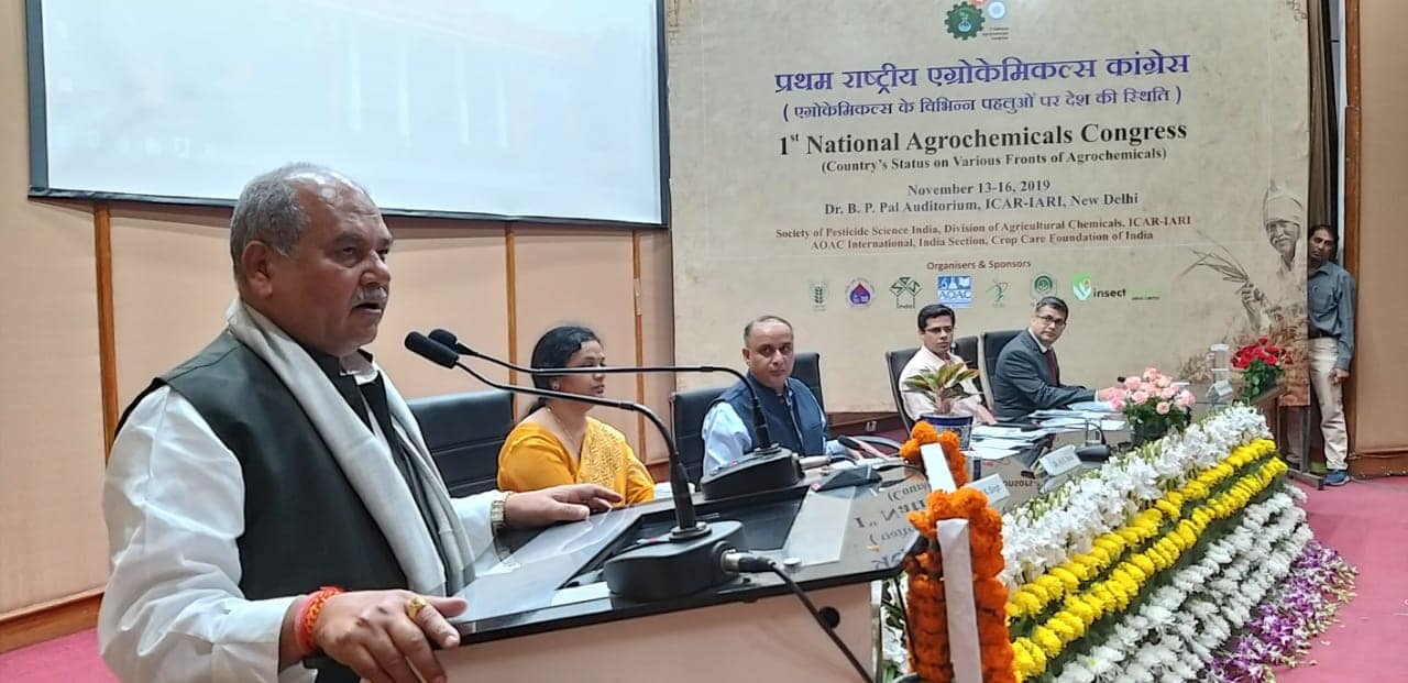 Tomar addresses National Agrochemicals Congress