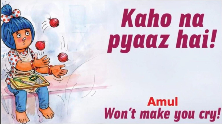 Amul Topical on onion takes social media by storm