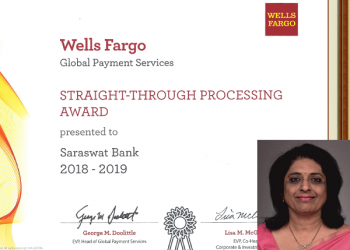 US giant Wells Fargo bestows award on Saraswat Bank