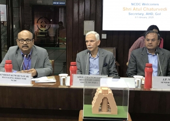 Secretary visits NCDC headquarters; MD briefs him on Meghalaya project