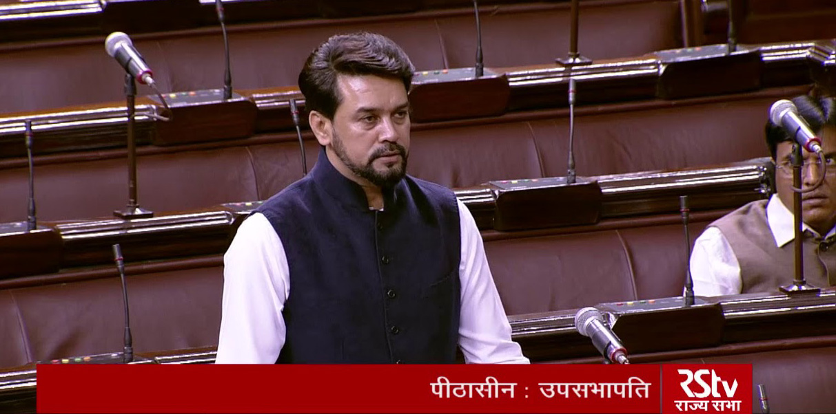Anurag Thakur on FPOs in Rajya Sabha