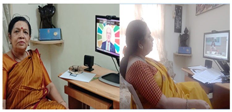 Nandini at WHO & Niti Aayog meets; calls women frontline warriors