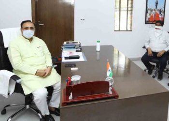 GUJCOMASOL: Sanghani meets CM; briefs him on procurement