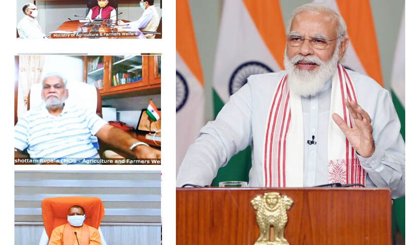 PM inaugurates Buildings of Agri University in Jhansi