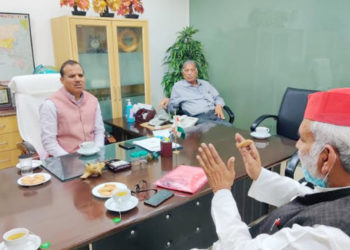 NCUI: Candidates throng Chandra Pal’s chamber seeking “blessings”