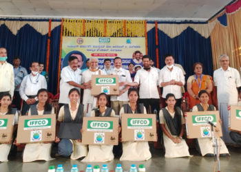IFFCO distributes laptops to B Sc students of Bangalore