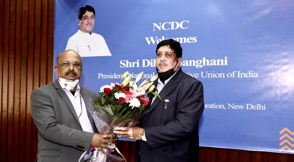 Sanghani talks of Atmanirbhar Bharat at NCDC felicitation
