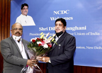Sanghani talks of Atmanirbhar Bharat at NCDC felicitation