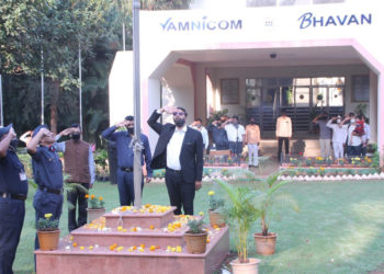 Tripathy hoists national tricolour at Vamnicom