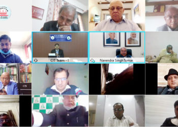 Tomar attends Vamnicom Conf; bats for new Agri Laws