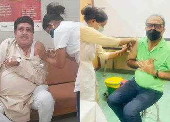 Sanghani & Chadha get vaccinated on the first day