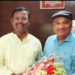 Sunil greets Saha on his victory in West Bengal