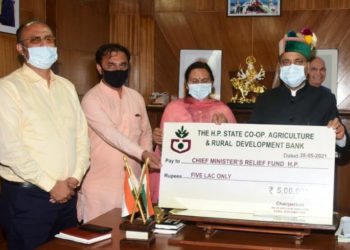 HP State Co-op A&R Dev Bank donates to CM Fund