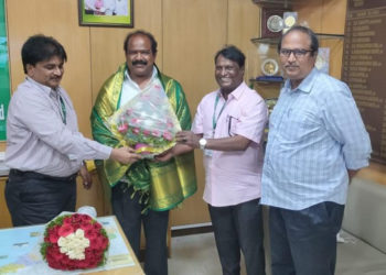 Rao felicitated at AP State Co-op Bank headquarters