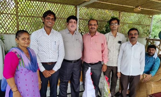 Sanghani boosts morale of Field Project employees