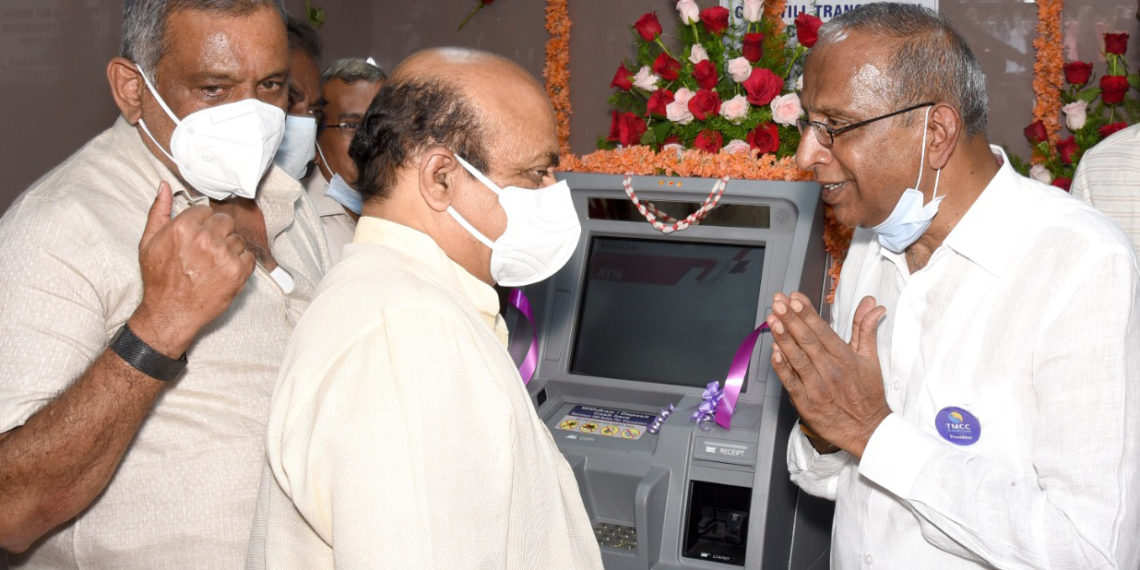 CM inaugurates white ATM of Tumkur Credit Co-op