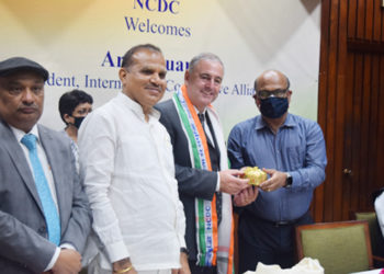 NCDC felicitates ICA Prez; Gaurco promises support to Indian co-ops
