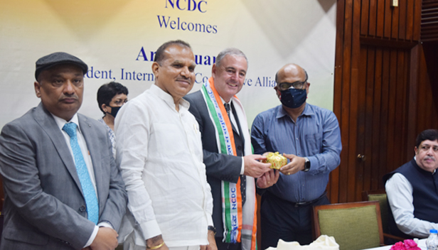 NCDC felicitates ICA Prez; Gaurco promises support to Indian co-ops
