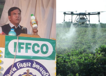 Gujarat: Minister lauds successful Drone spraying of Nano Urea