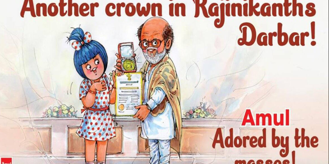 Amul Topical pays unique tributes to Rajnikant