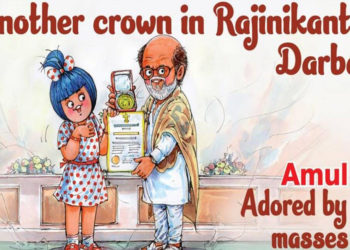 Amul Topical pays unique tributes to Rajnikant