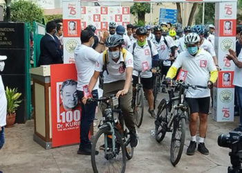 “Dr. Kurien Memorial Cycle Rally” in Anand as tributes to Milk Man