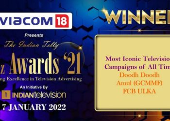 Amul’s Doodh doodh wins iconic TV campaign award