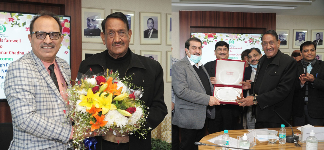 NAFED: Chadha gets warm send-off; JS Rajbir takes charge