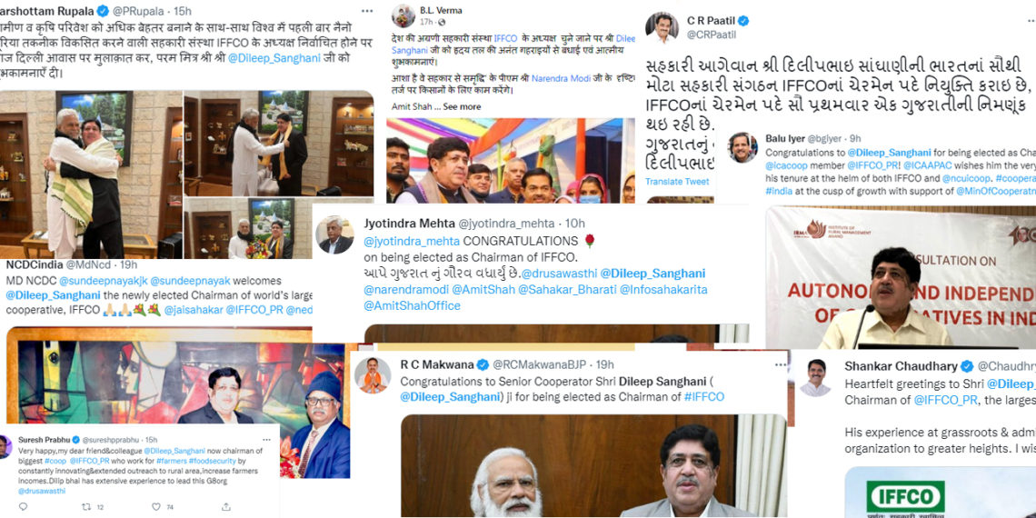 Co-operators & politicians vie to congratulate Sanghani