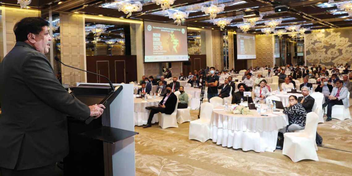 NCUI President addresses Dubai CAs on Budget 2022