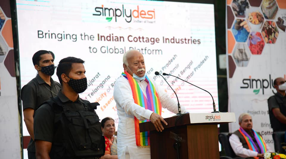 SimplyDesi’s mandate to infuse values in business: RSS Chief