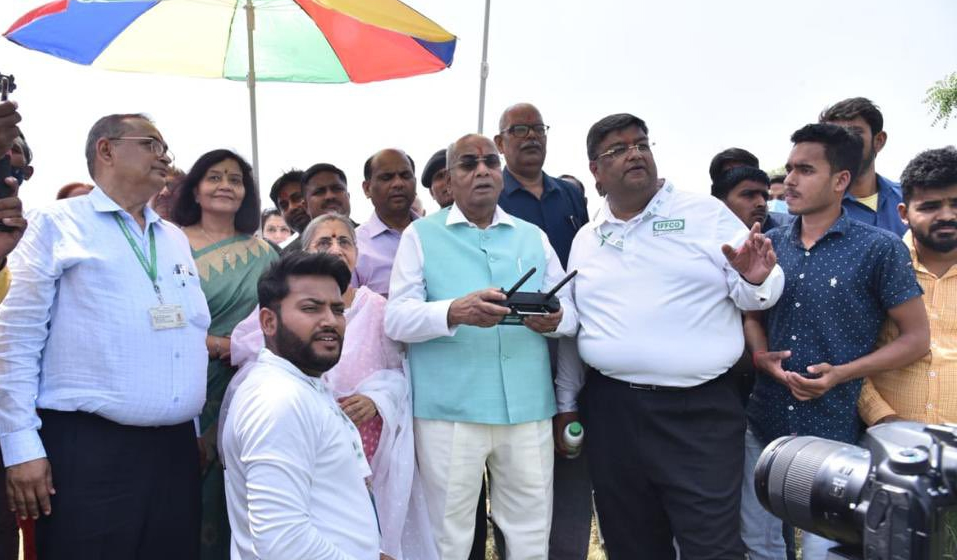 Awasthi tries his hands on Drones in Phulpur