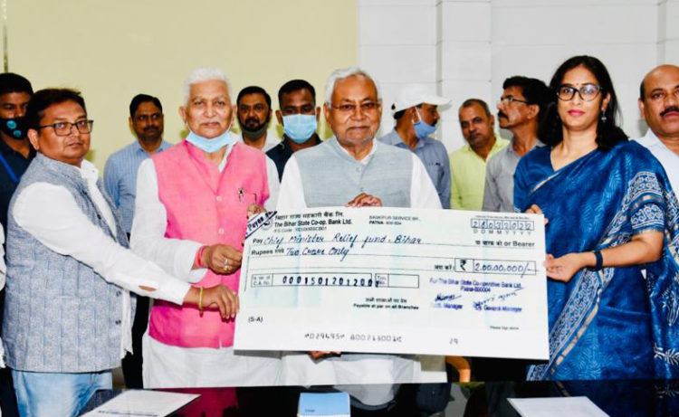 Chaubey’s Bank donates Rs 2 crore to CM Fund