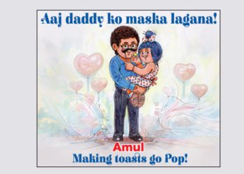 Amul issues catchy topical on Father’s Day