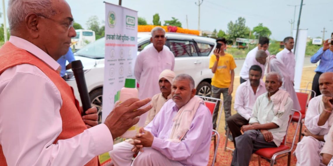 Awasthi in Haryana creating awareness about Nano Urea