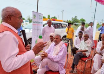 Awasthi in Haryana creating awareness about Nano Urea
