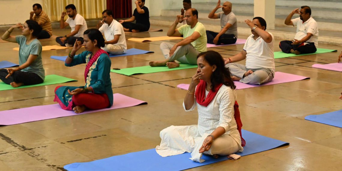 Vamnicom celebrates Yoga Day in its Auditorium